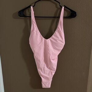 Relleciga sexy Pink One-Piece Swimsuit small